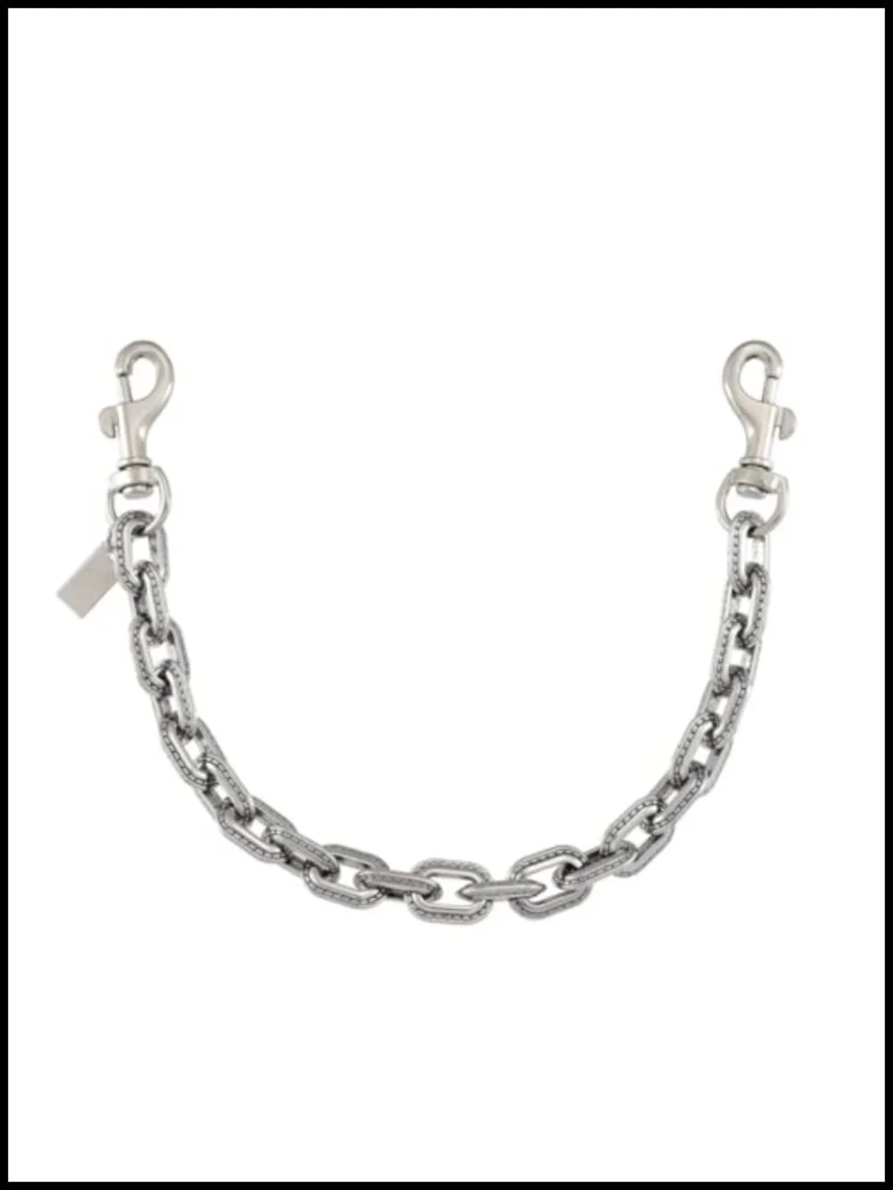 Retro Bag Charm Chain Purse Extender Chain Silver Wallet Accessory for Women